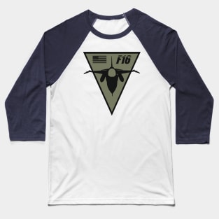 F-16 Viper Patch (subdued) Baseball T-Shirt